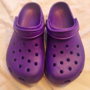 Purple crocs
